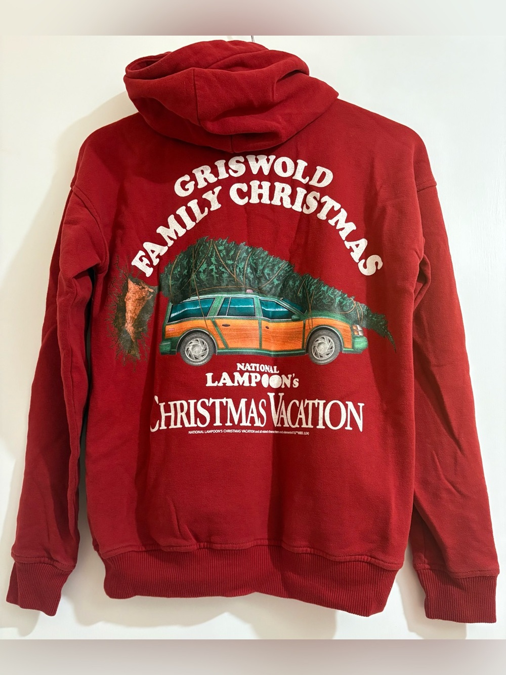 Abercrombie Kids Griswold Family Christmas Vacation Red Hoodie Sweatshirt 13/14